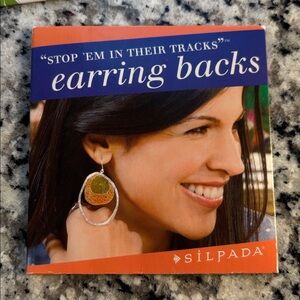 Silpada Clear Earring Backs Set